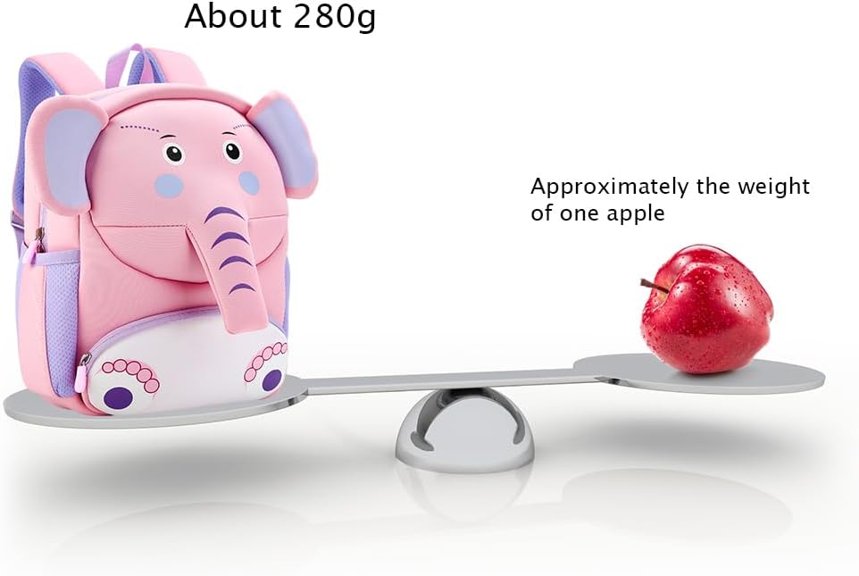 Padgene Toddler Harness Backpacks Safety Leash Kids Anti Lost Kindergarten Preschool Backpack Neoprene Lightweight Animal Schoolbag 3D Cartoon Dinasour Mini Travel Bag for Boys Girls Ages 3-5