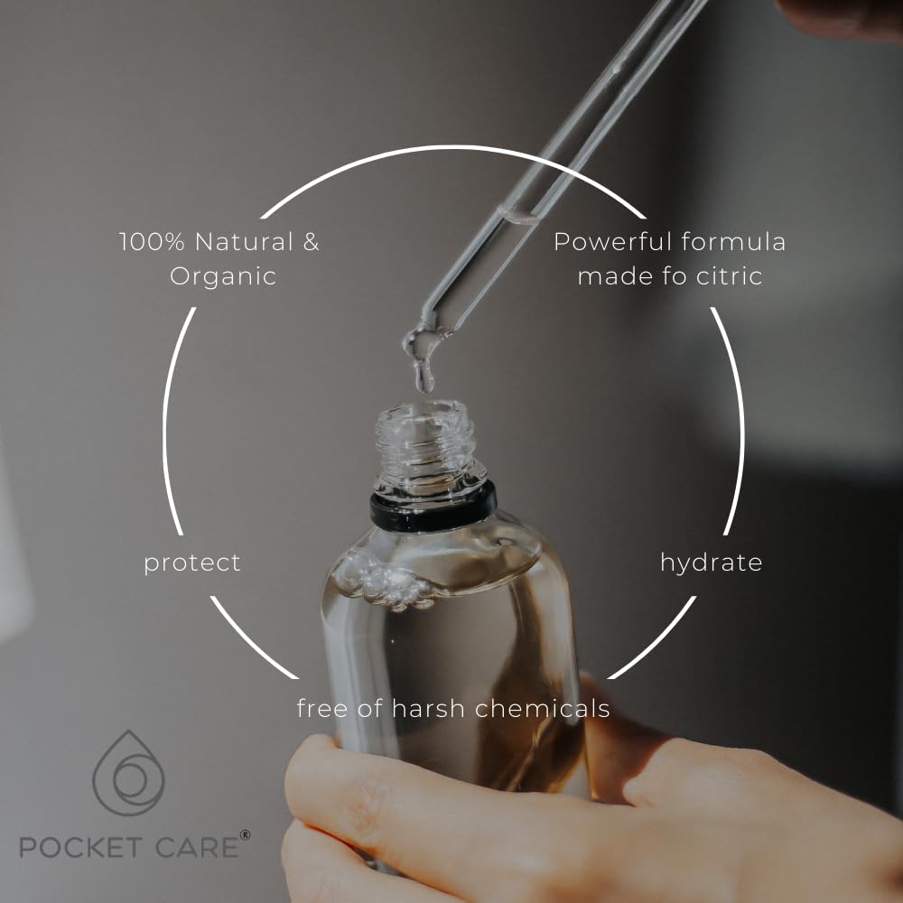 POCKET CARE | 3 Pack Organic Moisturizing Hydratating Eliotrope Hand sanitizer Spray 15 ml | Travel Size Accessories | 100% natural power mist