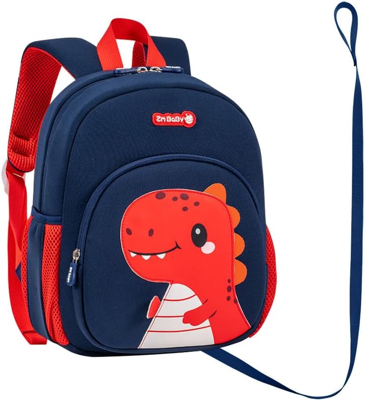 Padgene Toddler Backpacks Kids Preschool Backpack Waterproof Neoprene Animal Schoolbag Lunch backpack 3D Cartoon Mini Travel Bag for Boys Girls Ages 3-5