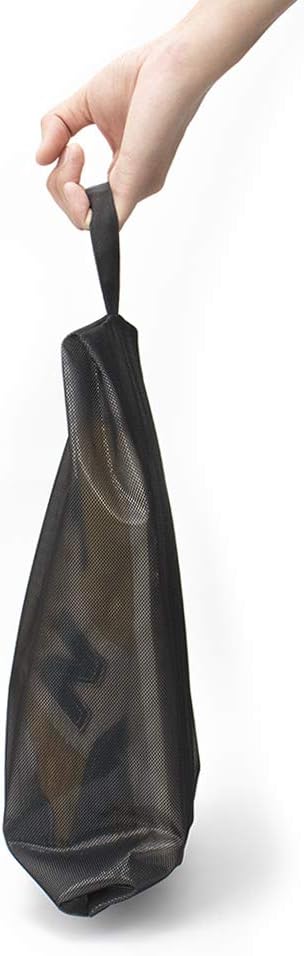 pack all Shoe Bag for Travel, Water-Resistant Shoe Pouch for Gym, Odor-Resistant Soccer Cleats Bag for Sport (Black, 2-Pack)