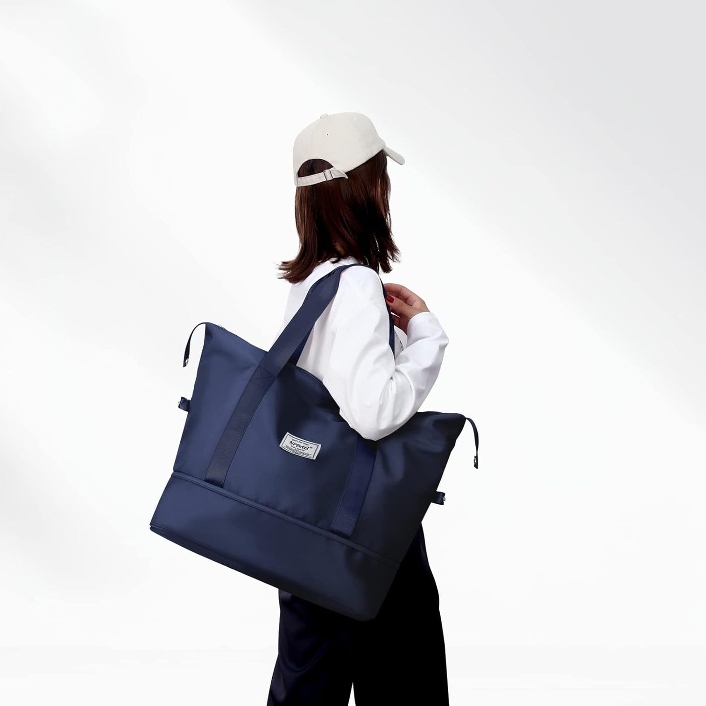 NPBAG Women Travel Duffel, Multi Functional Large Expandable Weekender Carry-on Tote, Gym Workout Overnight Bag, Mommy Hospital Bag for Labor and Delivery