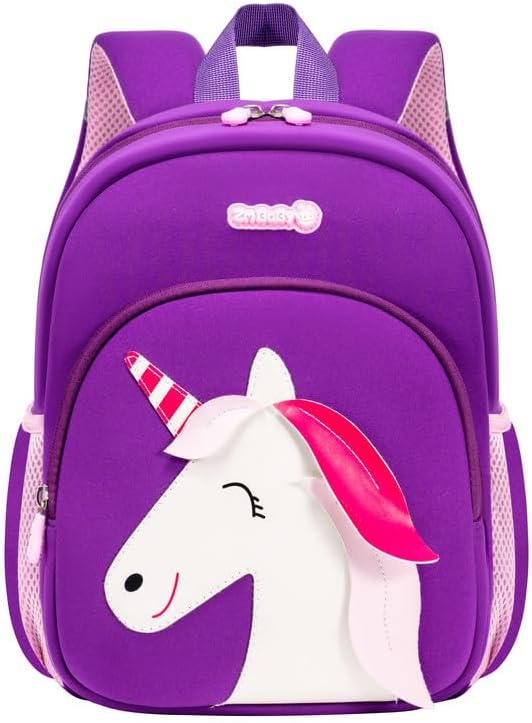 Padgene Toddler Harness Backpacks Safety Leash Kids Anti Lost Kindergarten Preschool Backpack Neoprene Lightweight Animal Schoolbag 3D Cartoon Dinasour Mini Travel Bag for Boys Girls Ages 3-5