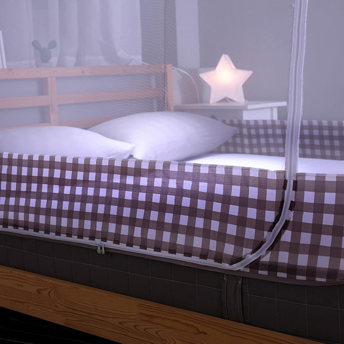 Large Mosquito Net Tent Canopy for Bed - Folding Portable Design Travel POP UP Netting, L80*W72*H60inch Queen King Size