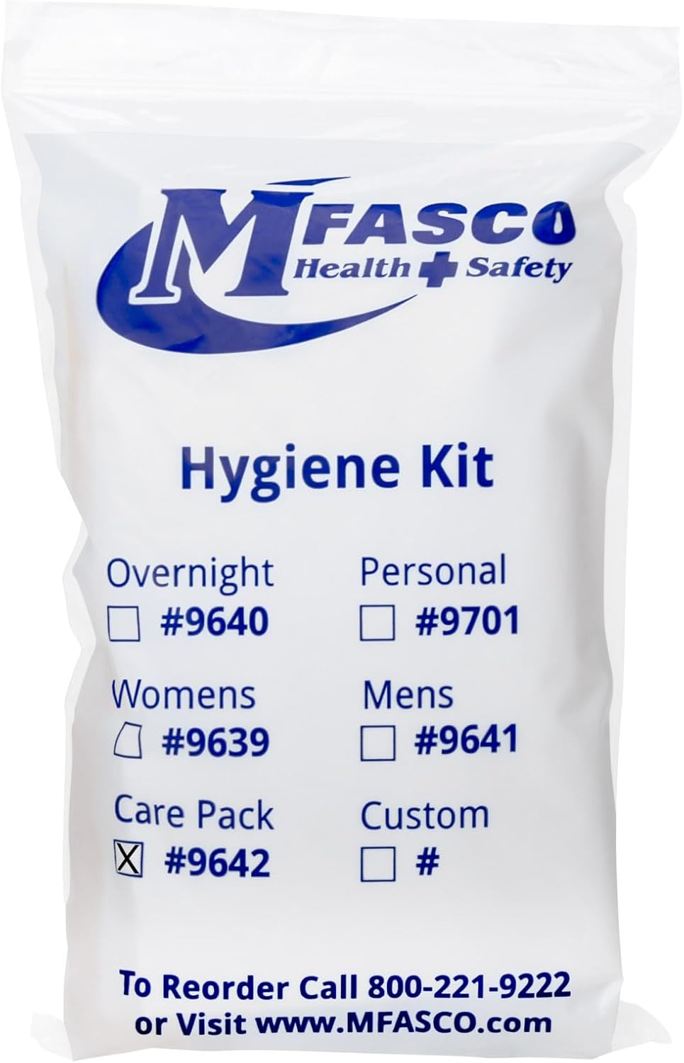 MFASCO Hygiene Kit Homeless Care Pack Disposable - Complete Toiletry Travel Size Essentials for Men & Women - Toiletries Kit - Includes Bandaids, Antiseptic Ointment, Lip Balm - Assembled in The USA