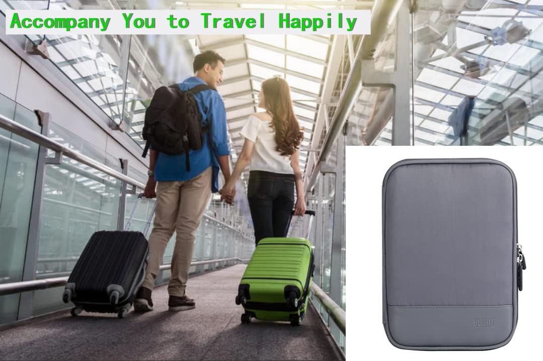 Electronic Cable Organizer Bag - Portable Travel Double Layers Electronic Digital Accessories Storage Pouch Bags for SD Card Case, USB Flash Drive,Charging Cords, USB Charger, Mini Tablet