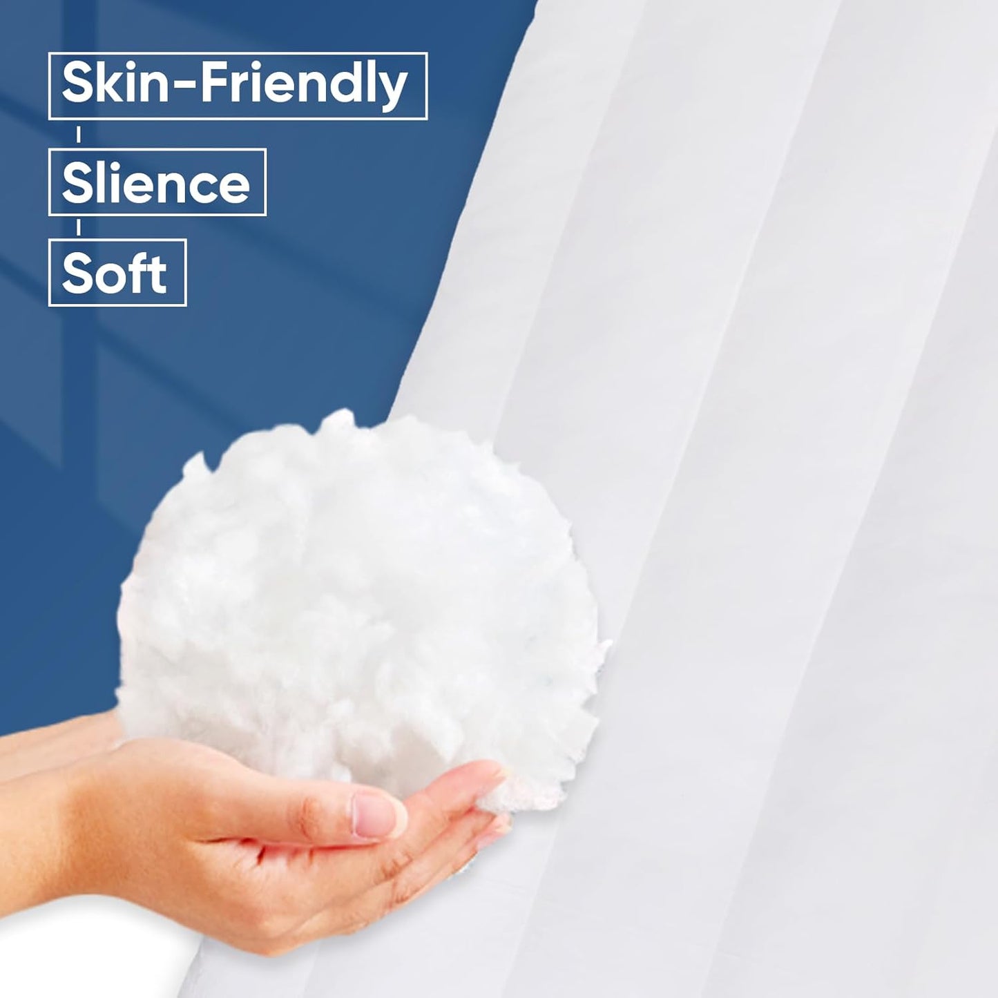 MINUPWELL Ultra Flat Pillows for Sleeping Thin, 7D High Support 2.5 inch Height Ultra Thin Pillows,Slim Bed Pillows for Stomach Sleeper,Standard Size -18x26 in