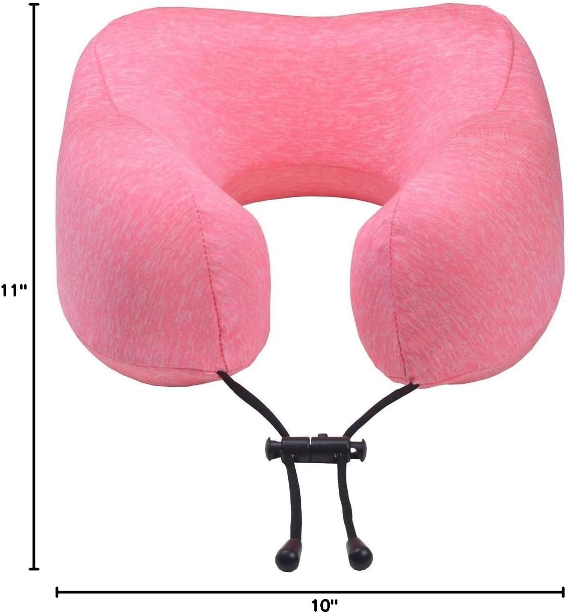 napfun Neck Pillow for Traveling, Upgraded Travel Neck Pillow for Airplane 100% Pure Memory Foam Travel Pillow for Flight Headrest Sleep, Portable Plane Accessories, Rose