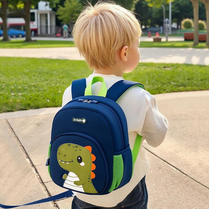 Padgene Toddler Backpacks Kids Preschool Backpack Waterproof Neoprene Animal Schoolbag Lunch backpack 3D Cartoon Mini Travel Bag for Boys Girls Ages 3-5