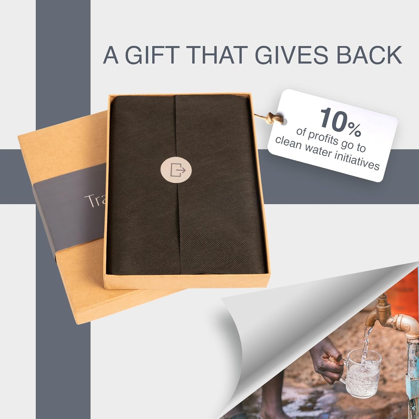 Full Grain Leather Family Passport Holder for 2-4 Passports - RFID Passport Holder and Travel Document Organizer - Large Leather Travel Wallet for Couples and Families - Black