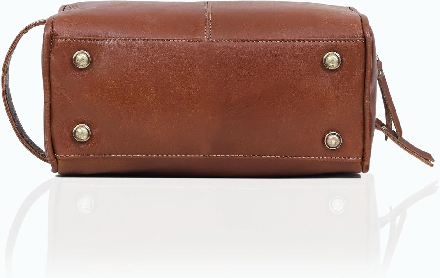 VC VINTAGE COUTURE Leather Toiletry Bag for Men Extra Large Leather Men's Toiletry Bag for Traveling Real Leather Dopp Kit for Men Leather Shaving Bag for Travel