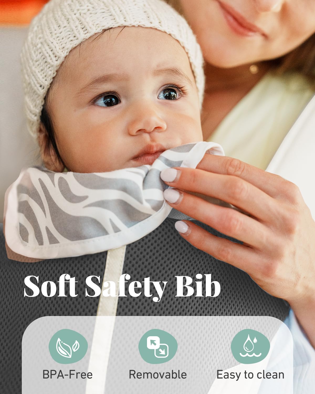 MOMTORY Baby Carrier, Baby Holder Carrier Newborn to Toddler - Ergonomic, Cozy and Breathable Baby Carrier with Hip seat for 7-50lbs