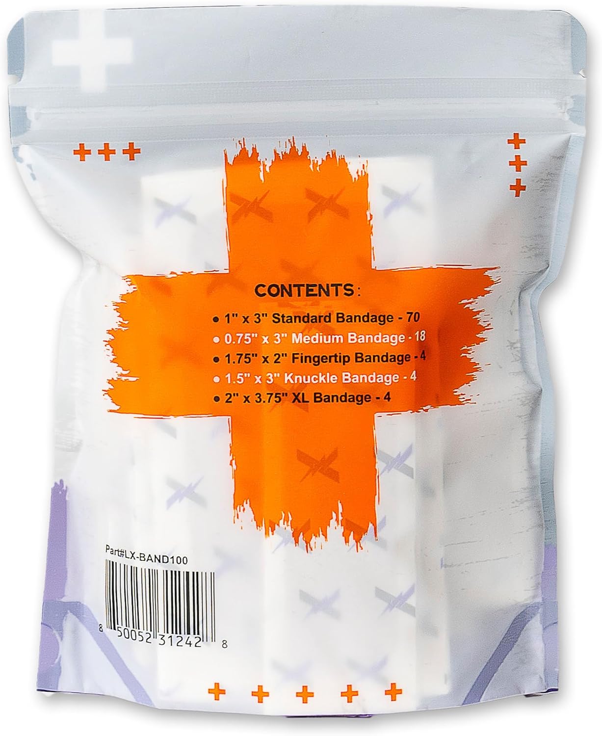 Lightning X EMS/EMT Premium Medical Gauze Bandage Refill Kit for First Responder First Aid Kit + 30 Assorted Fabric Adhesive Bandages