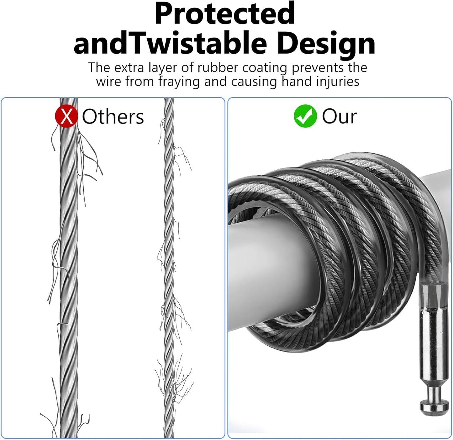 Compatible with Apple AirTag Secure Lock with Wire Cable, 3-Digit Combination Luggage Locks, Alloy Body Ultra Durable Anti-Lost Protective Case for Luggage, Bags, Suitcase, and Backpacks (BLACK)