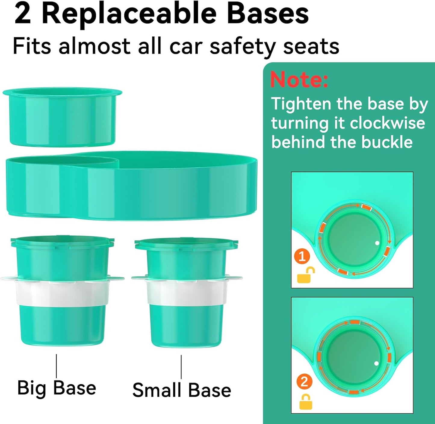 Kids Car Seat Tray, Travel Tray with Cup Holder for Toddler Baby, Kids Car Seat Food Snack Organizer for Road Trip, Stroller snack Organizer Travel Must Haves Toddler Must Haves (Cyanine, 1 PCS)