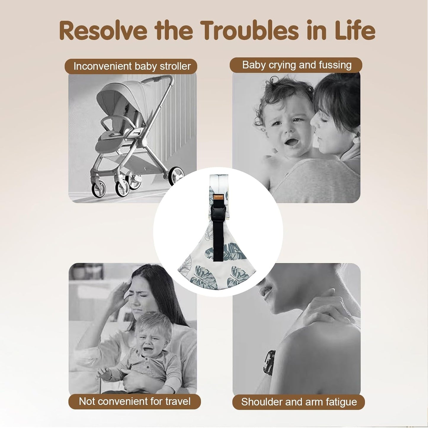 Baby Sling Carrier,Toddler Carrier, 2025 New Baby Sling,Portable and Lightweight Sling,Non-Slip Hip Seat Carrying 10-30lbs(Star)