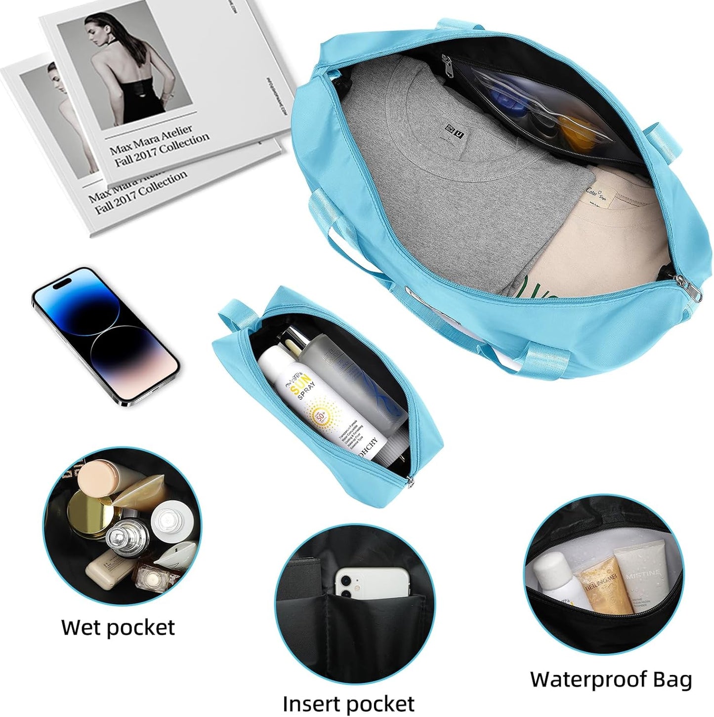 LARVENDER Luggage Sets 5 Piece Hardside Expandable Suitcase with Wheels Lock,PC+ABS Hardside Lightweight Rolling Suitcase for Women and Men,Cotton Candy