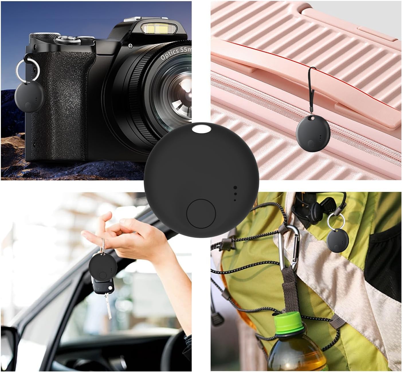 Air Tracker Tags for Android or iOS,Dual System Smart Tags,Keys Finder and Item Locator for Keys,Smart Tracking Tag,Compatible with iOS Find My or Google Find Hub App,Luggage,Backpack,Bags and More