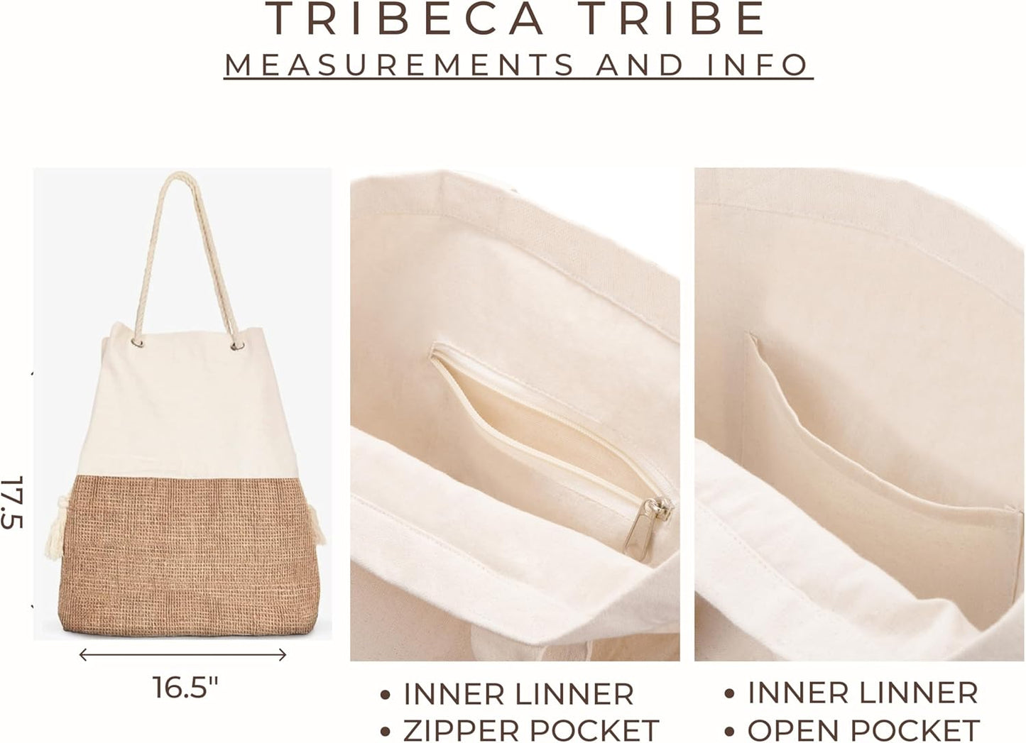 Large Beach Tote Bag with Hat Holder Straps, Womens large beach bag- Vation beach Tote