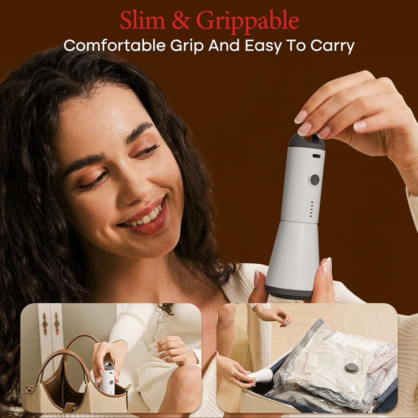 Vacuum Bags for Travel with Rechargeable air Pump, 15 Pack Carry-on Size Compression Packing Bags for Luggage and Suitcase, Space Saver for Clothes and Clothing Travel