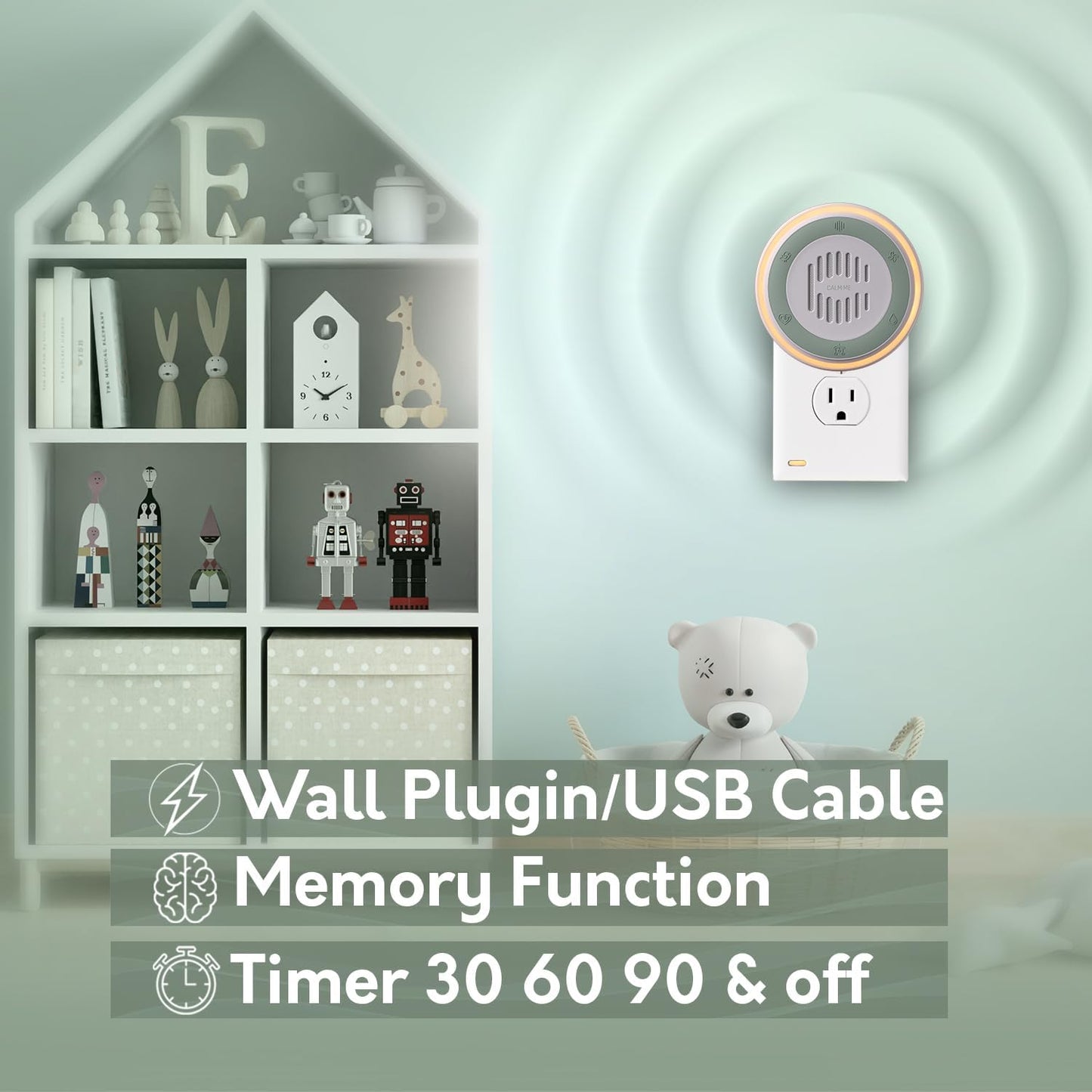 2-Pack Calm Me White Noise Sound Machine for Office Privacy & Noise Canceling, Plug in Fan Noise Machine for Therapy Offices, Healthcare Practices, Clinics & Education, Noise Maker with 20 Sounds.