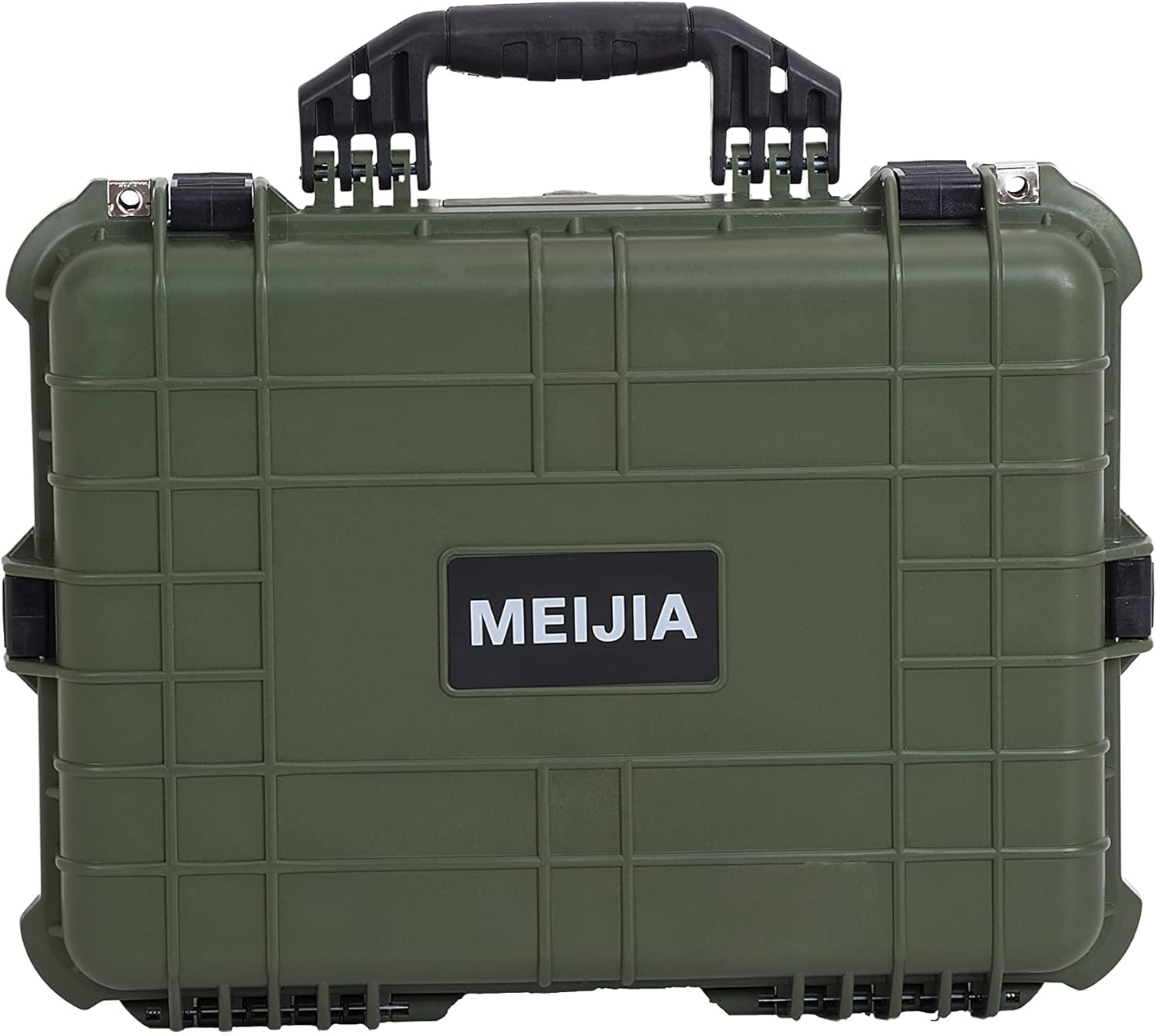 MEIJIA Portable Waterproof Protective Case,Hard Camera Case,Customized Fit Foam Inserted, Elegant Black,Fit for Camera, Equipments, Lens,Drones(Black)
