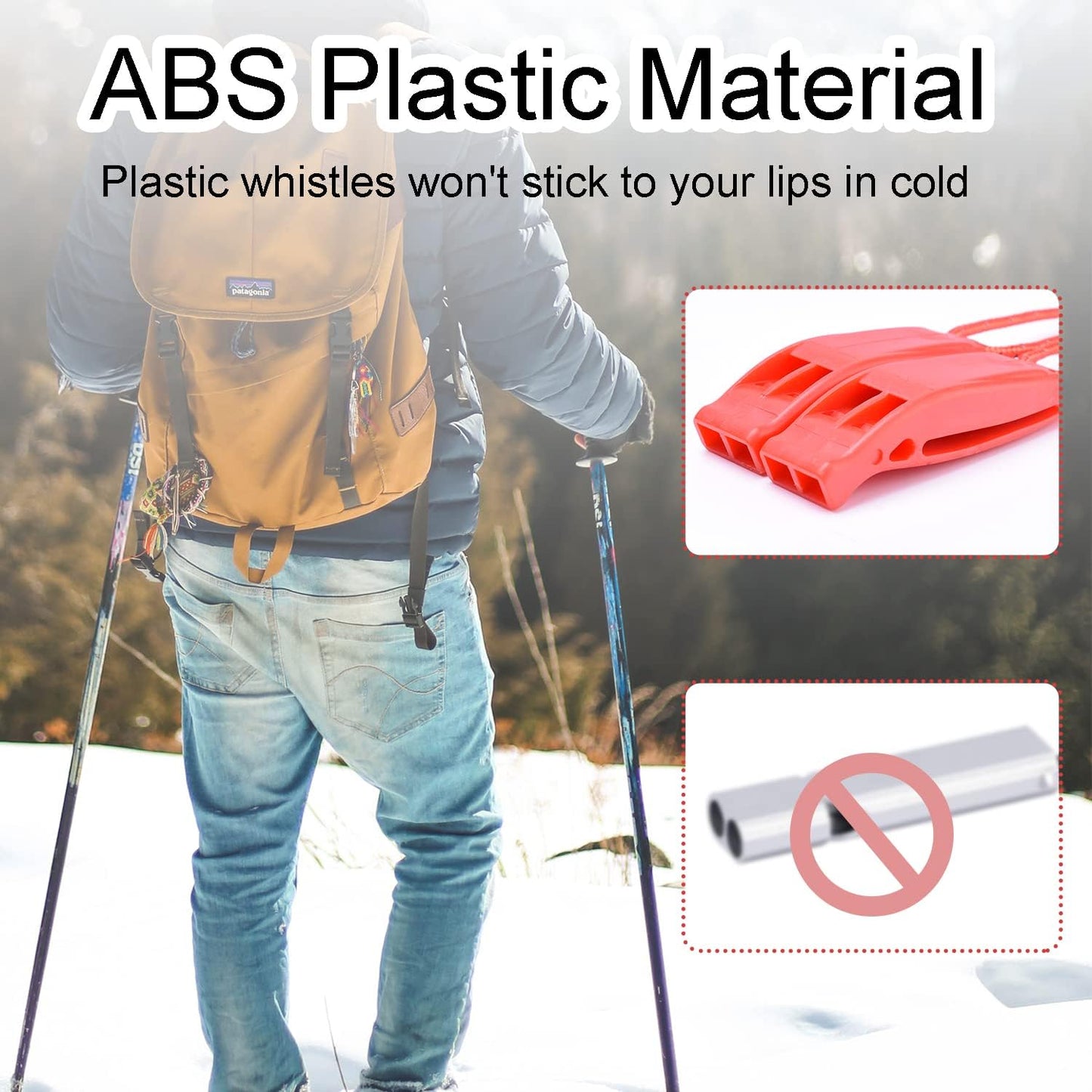 4 Pack Emergency Whistles with Adjustable Reflective Lanyard, Shrill Loud Safety Whistle for Outdoor Survival Hiking Camping Hunting Fishing Kayak Life Vest Jacket Boating Rescue Signaling (Yellow)