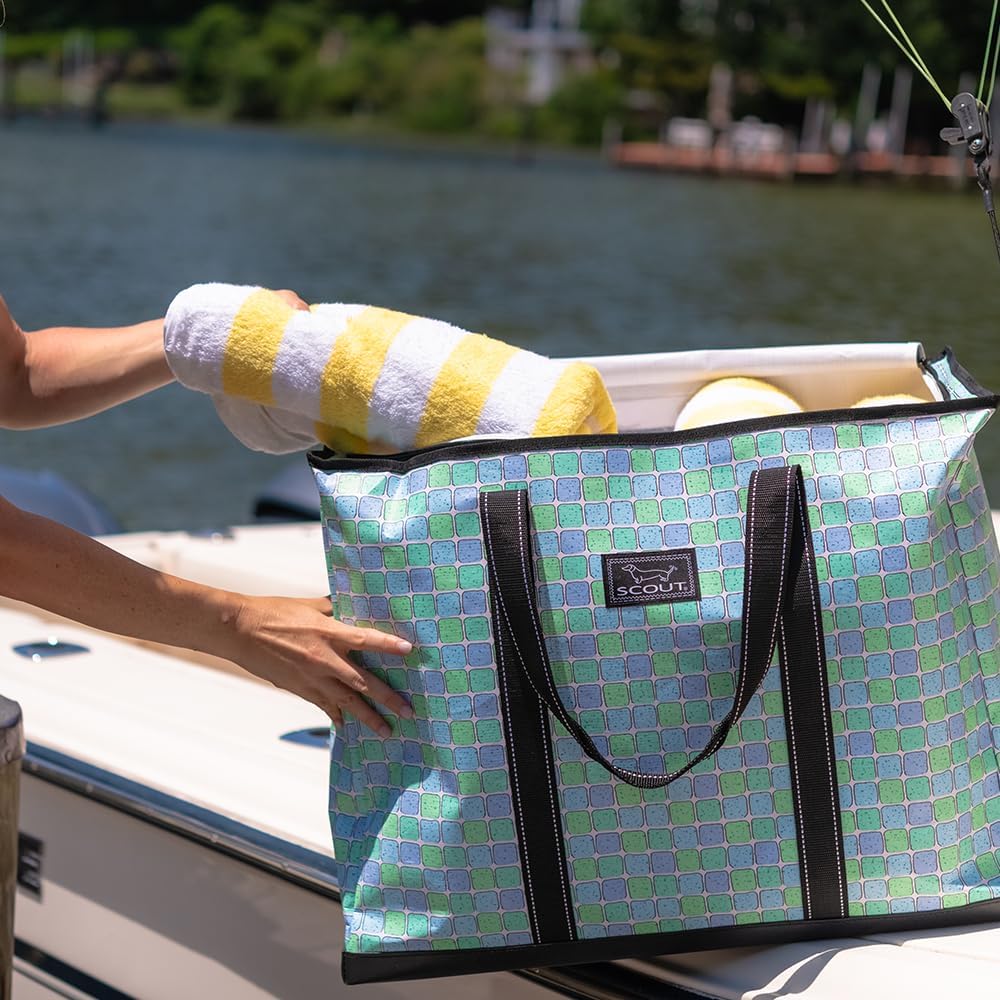 SCOUT 4 Boys Zip Tote XX-Large - Durable Lightweight Bag for Beach, Pool, Family Travel, Storage - Water-Resistant, Zips Shut