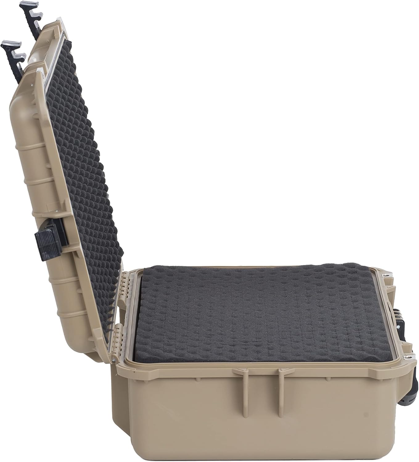 MEIJIA Portable Waterproof Protective Case,Hard Camera Case,Customized Fit Foam Inserted, Elegant Black,Fit for Camera, Equipments, Lens,Drones(Black)