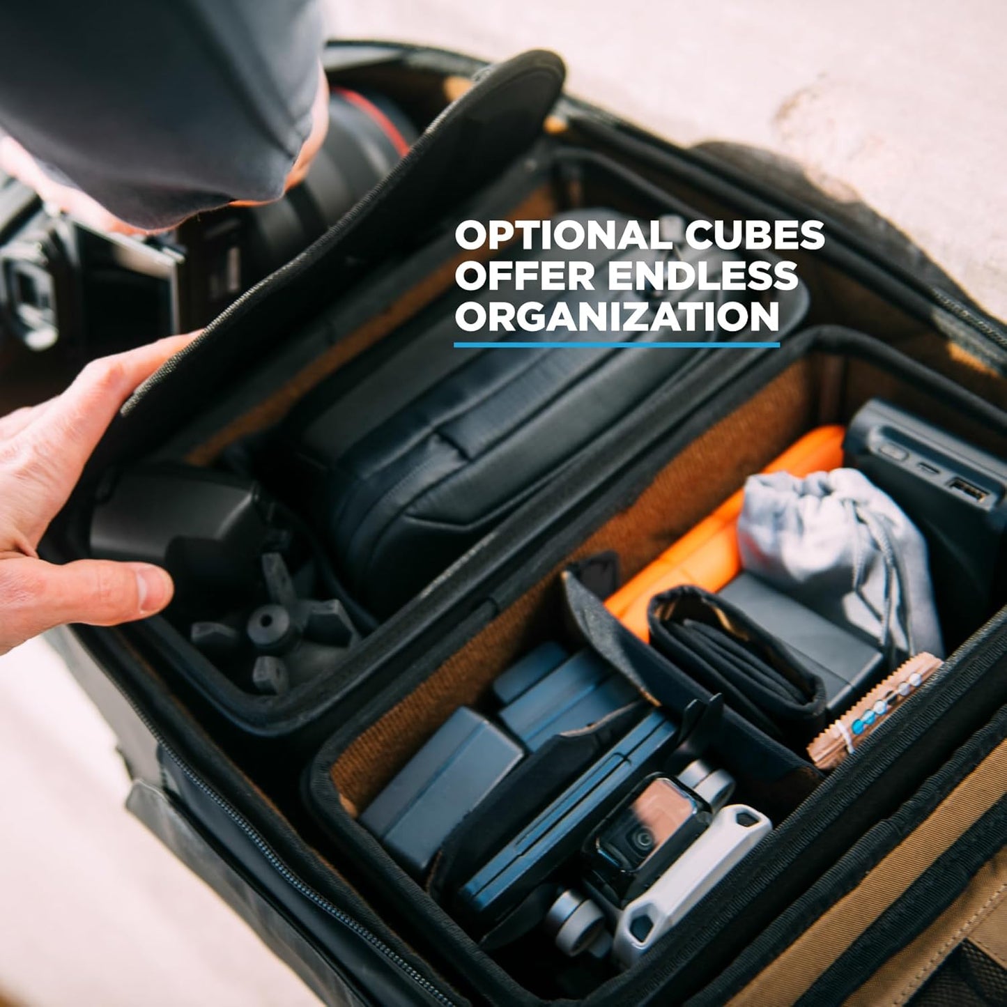 NOMATIC Peter Mckinnon Camera Pack 25L, Ladder & Divider - DSLR Camera Backpack for Men And Women, Extra Large Photography Bag, Travel Camera Backpack, Weekend Bag