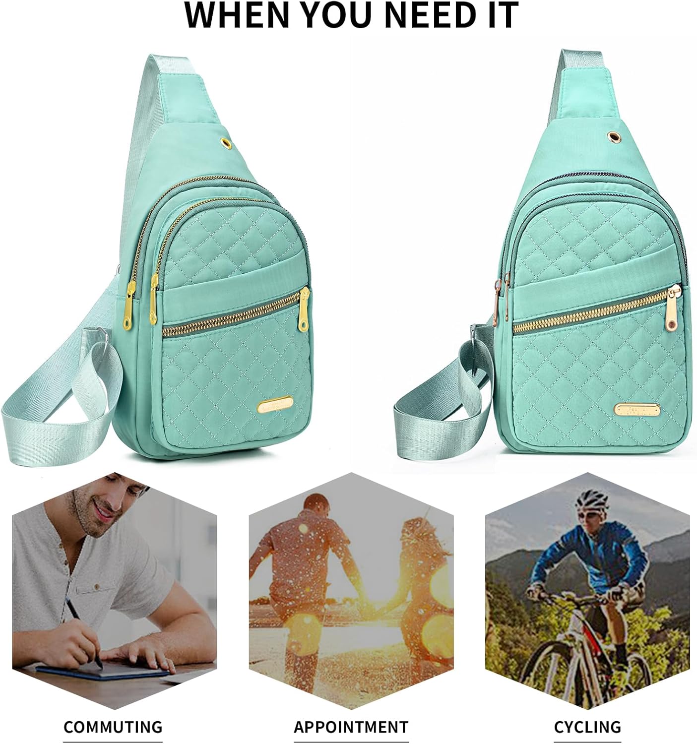 Small Sling Bag For Women Men Casual Crossbody Sling Backpack