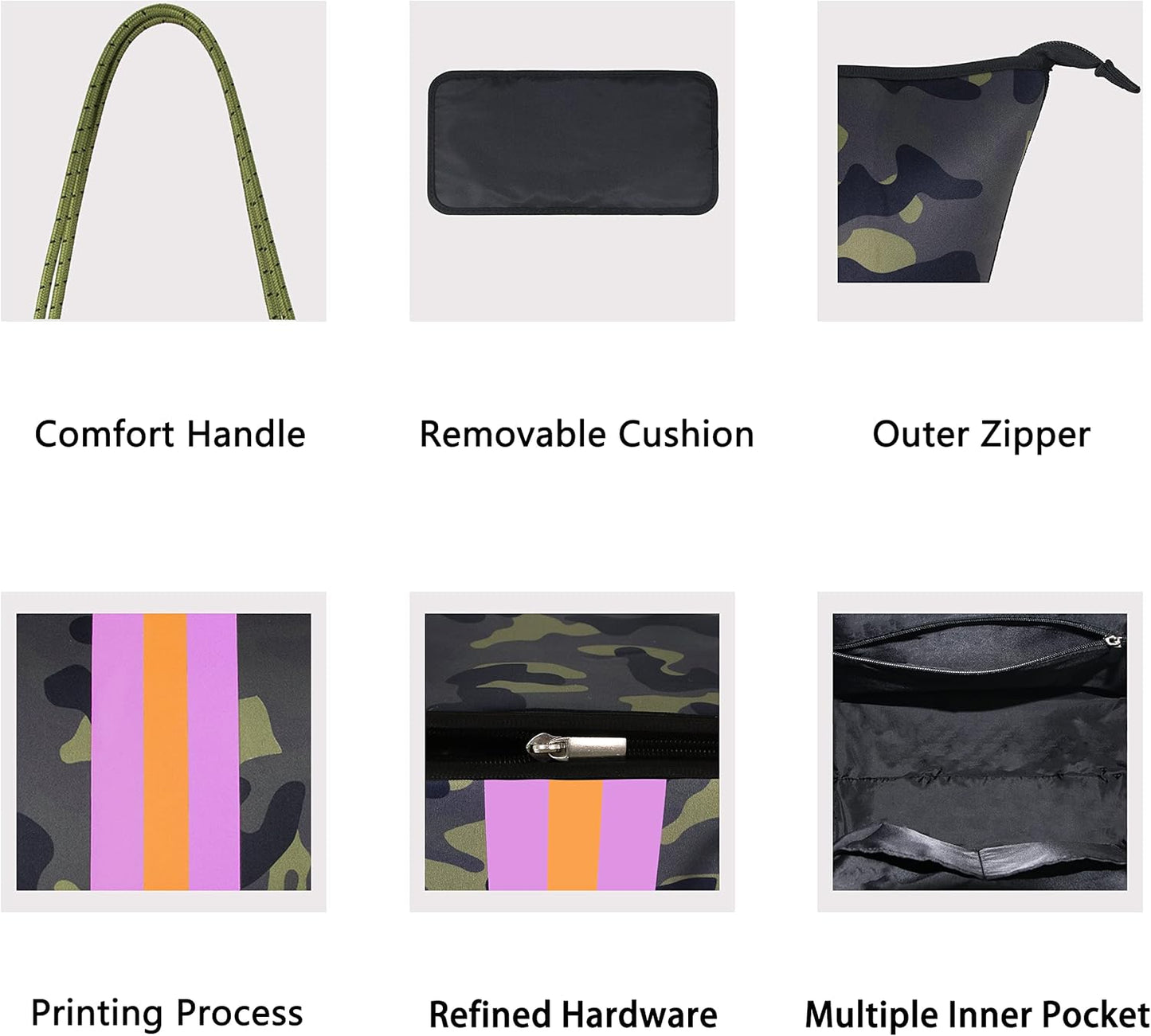 QOGiR Neoprene Multipurpose Beach Bag Tote with Inner Zipper Pocket … … … …