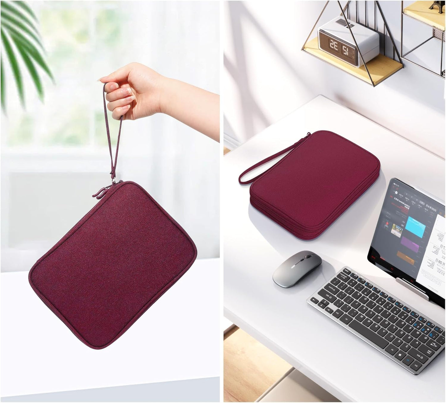 CILLA Electronics Organizer Travel, Travel Cord Organizer Case, Compact Electronics Accessories Bag for Cable, Cord, Charger, Phone