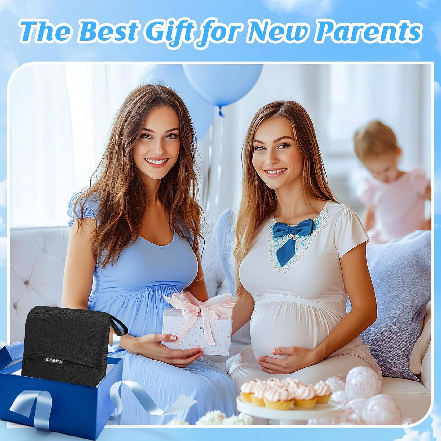 Guiseapue Car Seat Travel Bag for Airplane: Car Seat Bags for Air Travel Fit All Car Seats, Infant Carriers & Booster Seats, Carseat Cover Fit Doona Graco Evenflo, Baby Travel Essentials for Flying