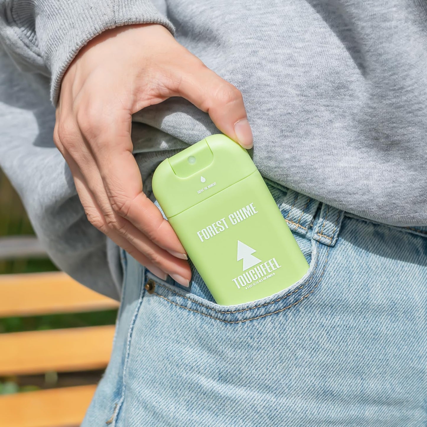 Power Mist Hand Sanitizer Spray, Scented Hydrating Hand Sanitizers Travel Size Refillable, Pocket Portable 1-Pack (Forest Chime) 0.93Fl Oz 460-Sprays Each