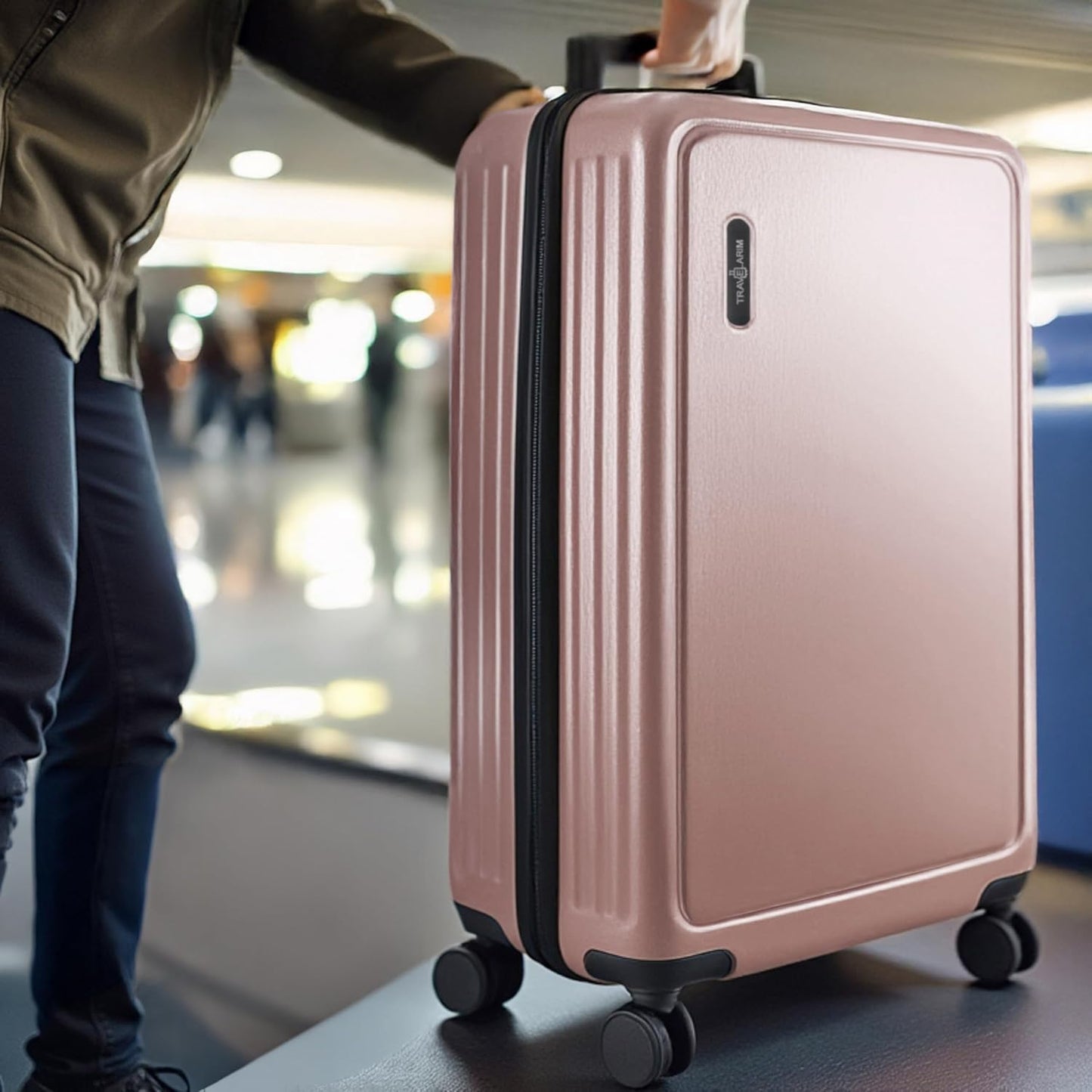 28 Inch Luggage with Spinner Wheels, Hard Shell Suitcase with TSA Locks for Luggage, Travel Large Suitcase, Expandable Hard Shell Suitcases, Pink