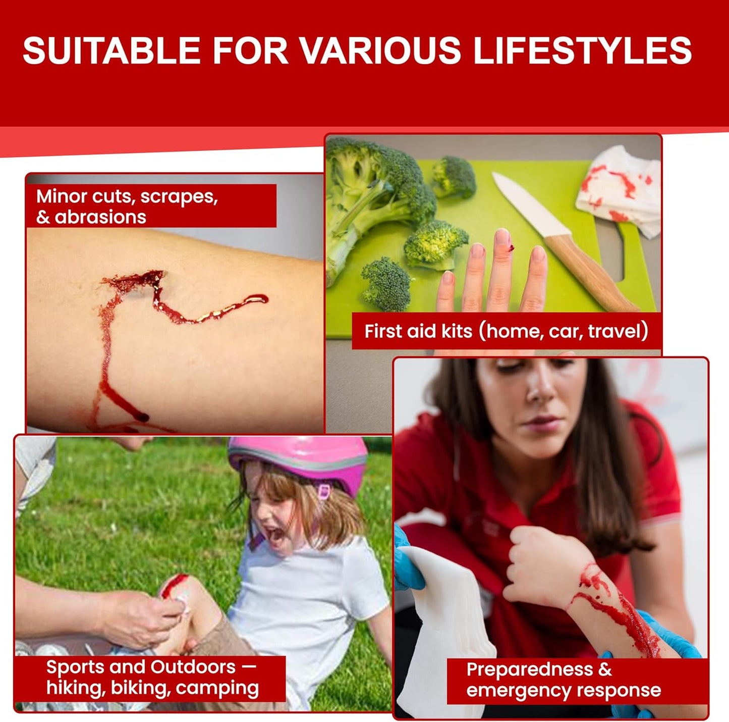 Responder First Aid Powder- FDA Cleared for Use in First-Aid Situations,Plant-Based, Instantly Stops Bleeding - Essential for Camping Safety, Survival Equipment