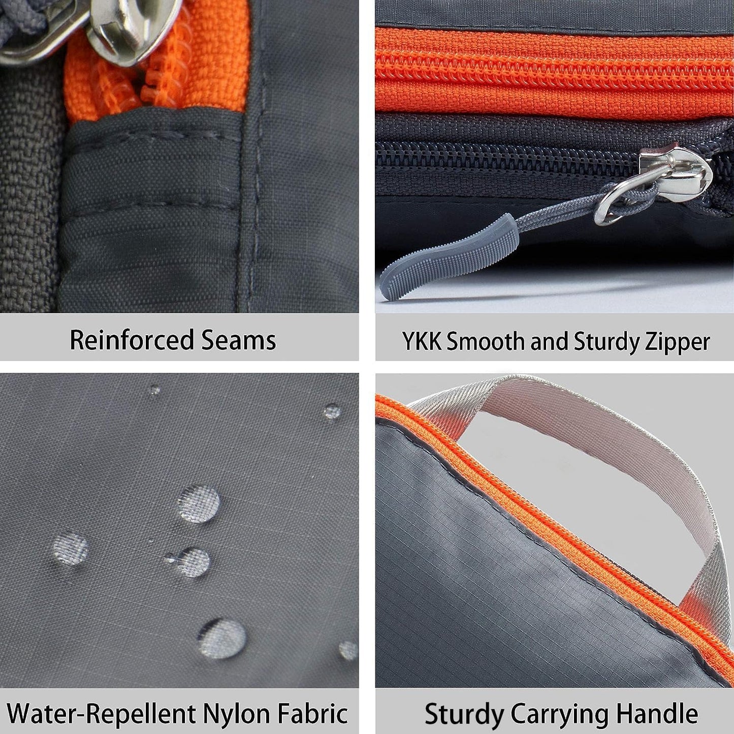 Cipway Compression Packing Cubes Set, Ultralight Expandable Travel Packing Organizers for Carry on Luggage (Grey 6pcs)