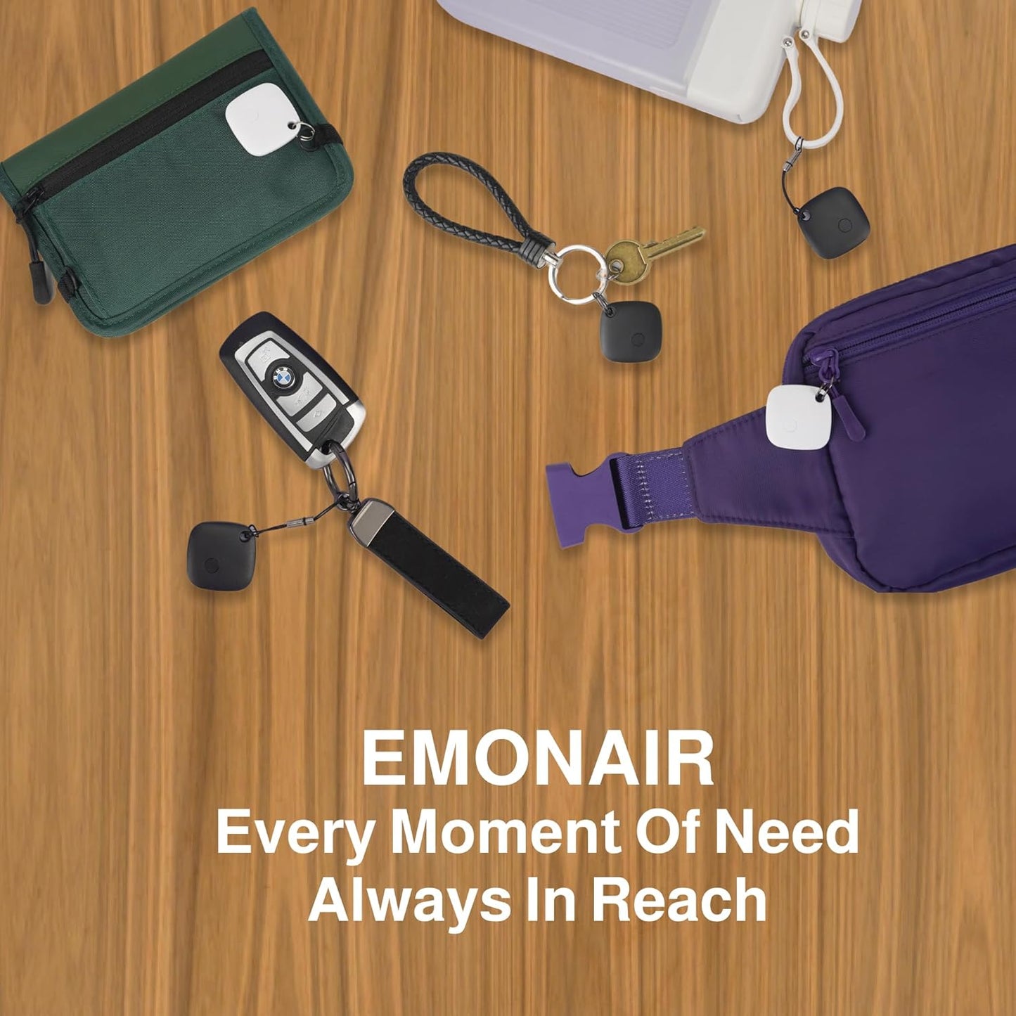 Air Tracker Tags-1 Pack, Bluetooth Tracker Works with Apple Find My APP (iOS Only, Not for Android), Keys Finder, Item Locator for Keys, Luggage, Backpack, Bags, Wallet, Replaceable Battery