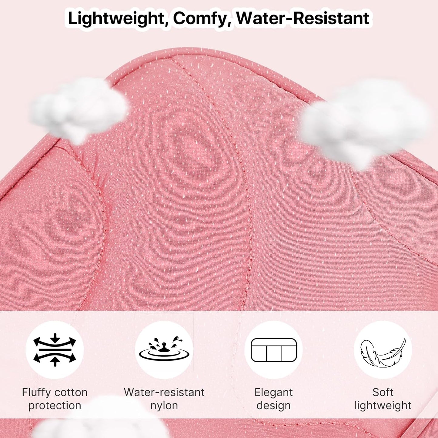 Skycase Tech Pouch - Lightweight Electronics Organizer Travel Case, Double Layers Travel Cable Organizer, All-in-One Storage Bag for Charger, Cord, Phone, Flash Drive, Accessories