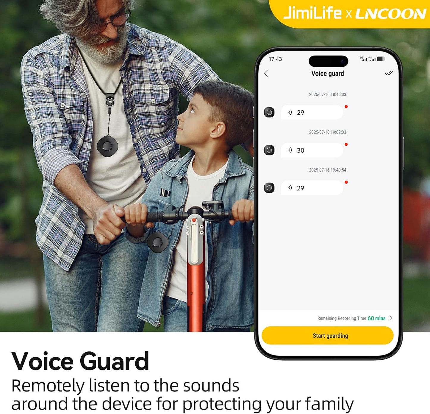 Mini GPS Tracker, Locator with SOS Button Real-Time GPS Tracking Device | GEO-Fence | Battery Alert | for Kid | Elderly | Dog - Subscription Required