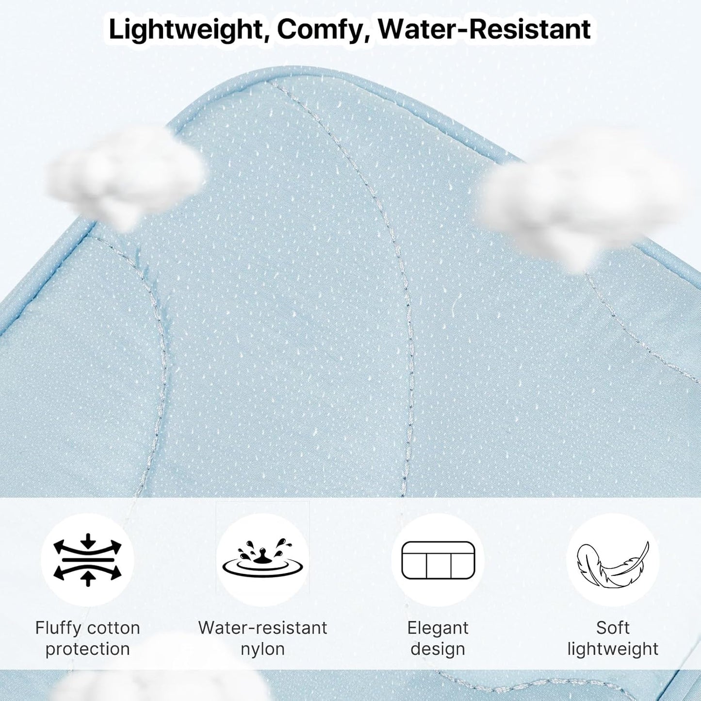 Skycase Tech Pouch - Lightweight Electronics Organizer Travel Case, Double Layers Travel Cable Organizer, All-in-One Storage Bag for Charger, Cord, Phone, Flash Drive, Accessories