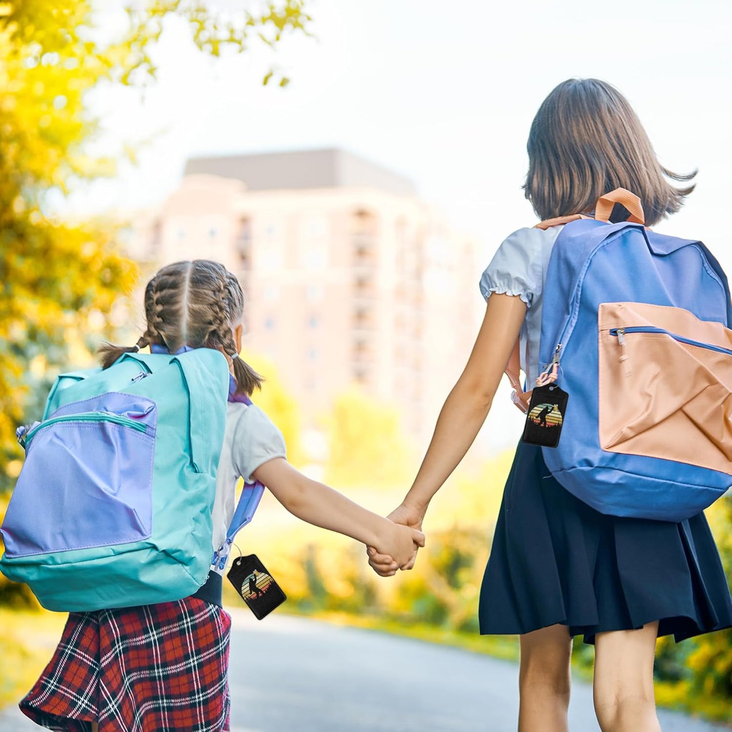 2 Pack Leather Luggage Tag for Suitcase Bigfoot Love Drinking Beer Unique Travel Tags with Privacy Cover ID Label & Stainless Steel Loop for Men and Women Baggage