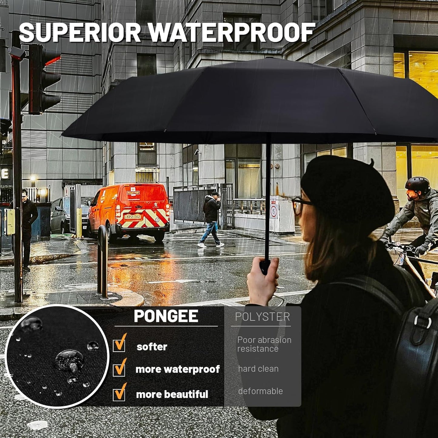 SY COMPACT Travel Umbrella Windproof Automatic Umbrellas Small Compact UV Sun Protection Factory Outlet Umbrella