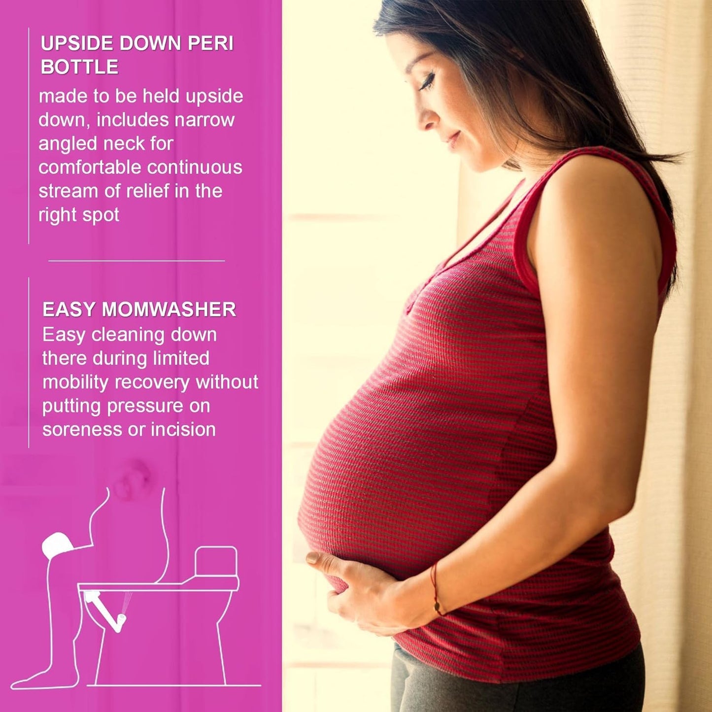 2PCS-Pack Portable Bidet for Toilet - 450ml Travel Bidet - 15oz Handheld Personal Bidet Empty Bottle - Childbirth Cleaner -for Outdoor,Camping,Travling,Driver,Personal Hygiene -with Storage Bag