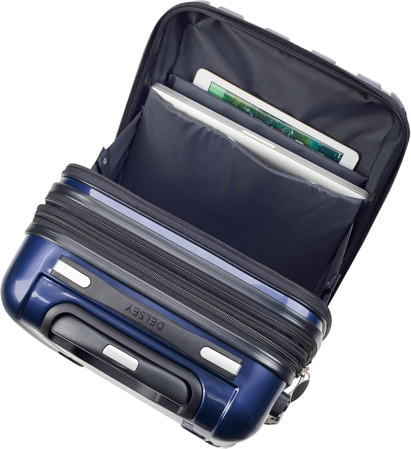 Delsey Luggage Aero 2 Piece Set (19" & 29") Spinner Suitcase (Cobalt Blue)