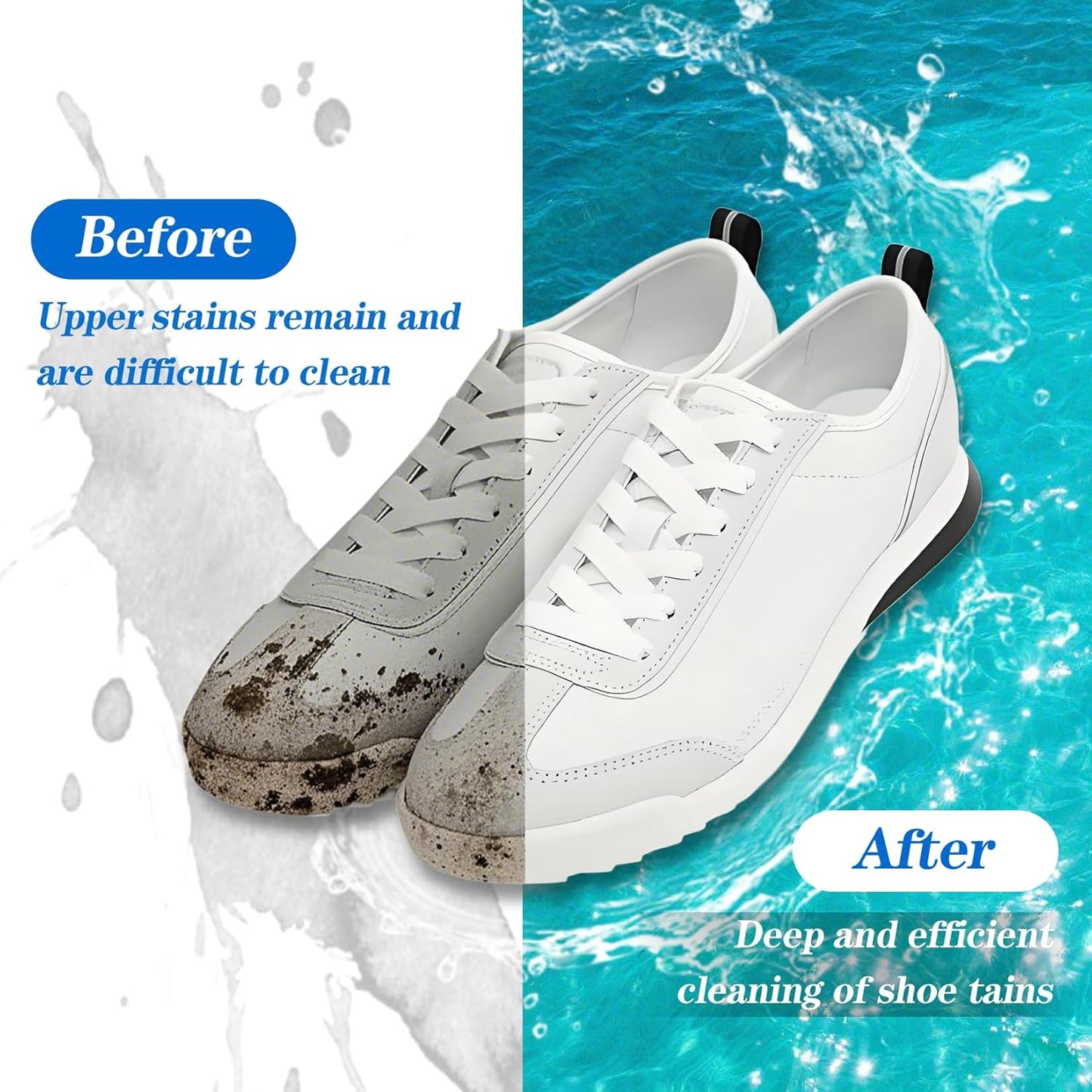 Shoe Washing Machine Bag,Laundry Shoe Bag for Washer and Dryer,Reusable Shoe Cleaning Bag for Sneakers,Tennis Shoes,With Self-locking Zipper, Microfiber Inside,Include Shoes Storage Bag (White(2PC))