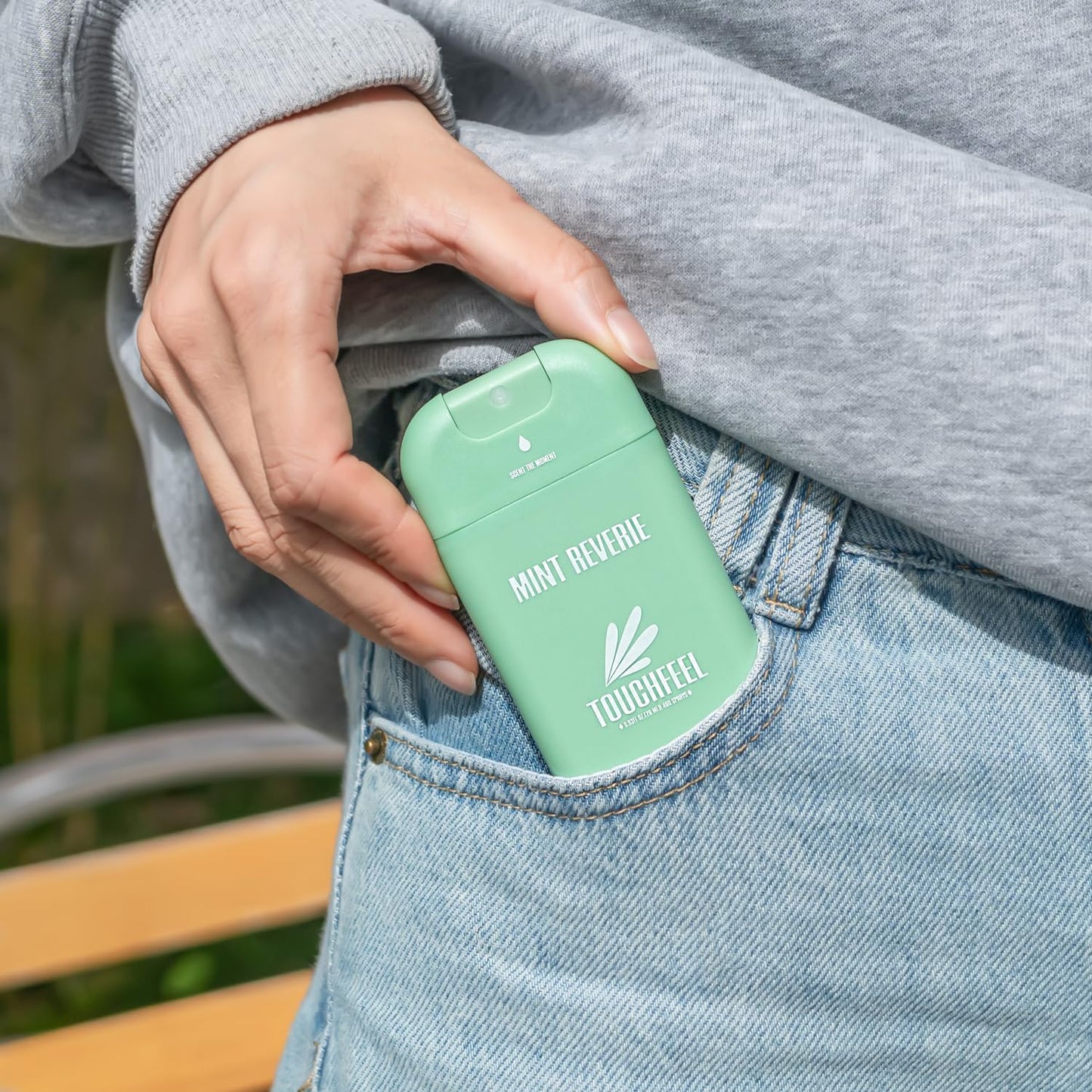 Power Mist Hand Sanitizer Spray, Scented Hydrating Hand Sanitizers Travel Size Refillable, Pocket Portable 3-Pack (Mint Reverie) 0.93Fl Oz 460-Sprays Each