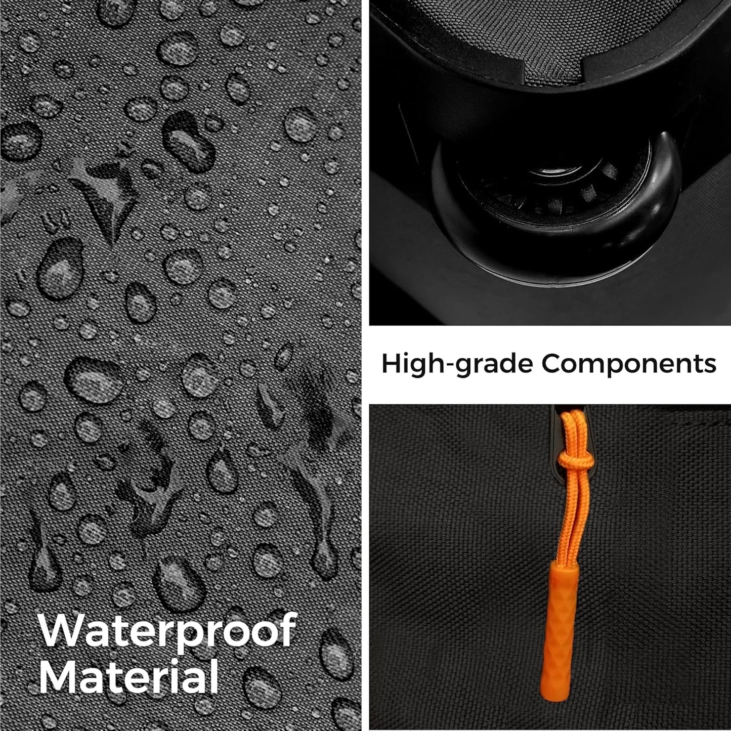 110L/120L Rolling Duffel Bag with Wheels - 28" No-Sag Design for Heavy Loads, Waterproof Travel Duffel w/Shoulder Straps and Dividers, Foldable Lightweight Design for Camping/Cargo/Air Travel