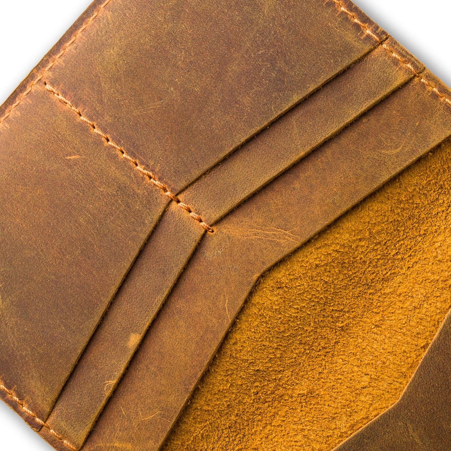 PEGAI Handcrafted Leather Passport Wallet for Men and Women | Full Grain Crazy Horse Leather Passport Holder | Custom Travel Passport Cover & Organizer | (Cinnamon)