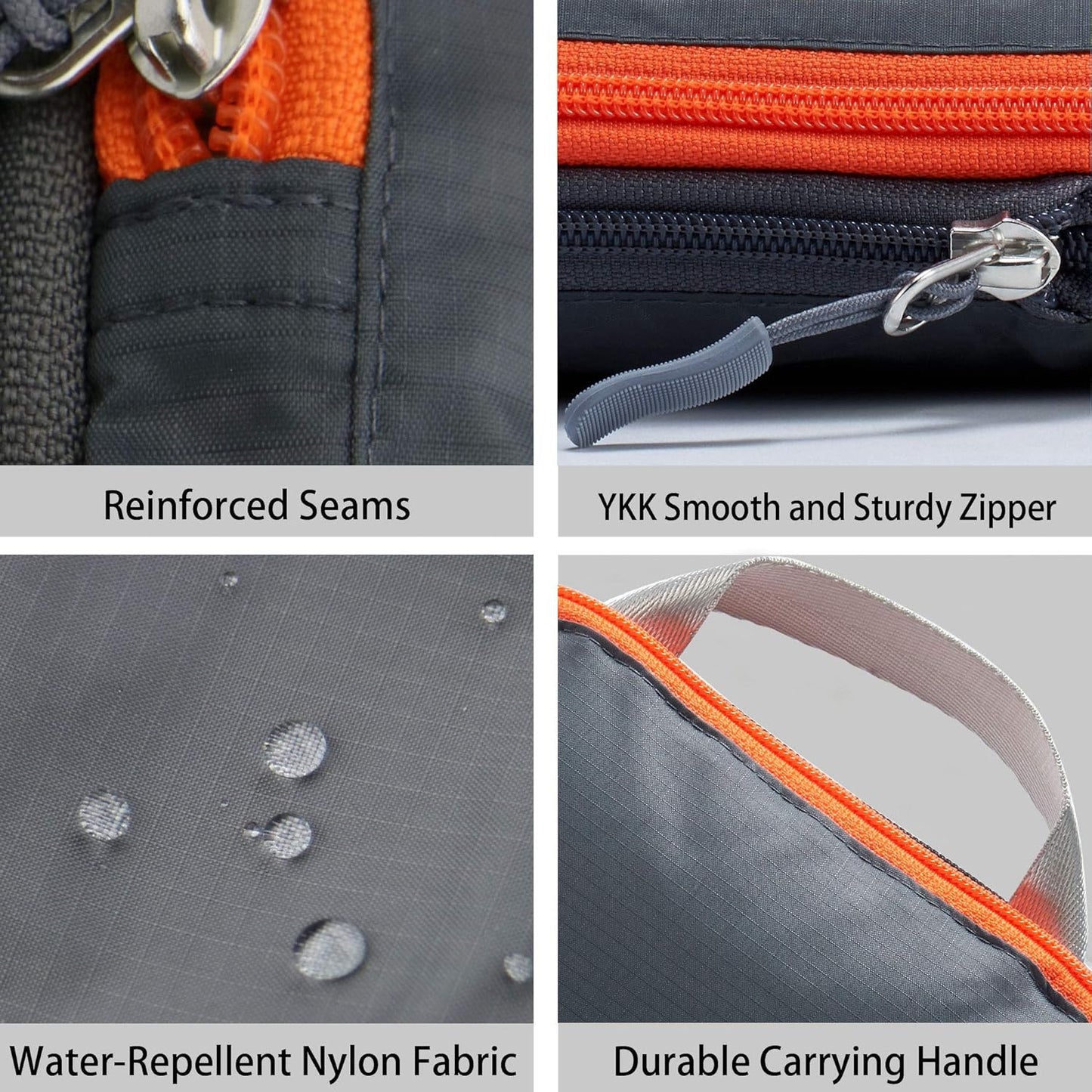 Cipway - 5 Set Compression Packing Cubes for Travel, Ultralight Packing Organizers for Luggage Suitcase & Backpack (Grey), L